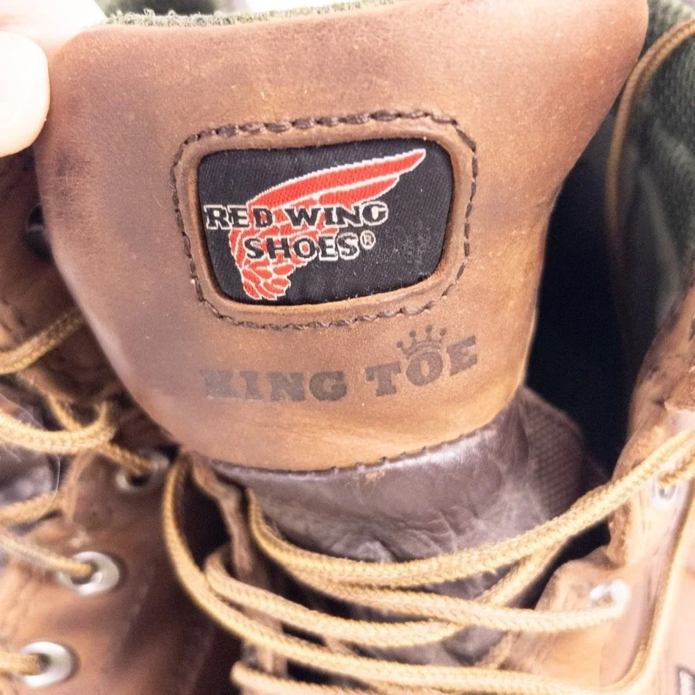 Red Wing 2240‎ Work Boots Mens 12 Brown King Toe Safety Waterproof ASTM Workwear